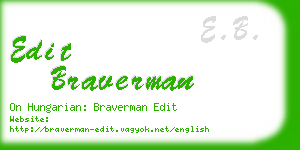 edit braverman business card